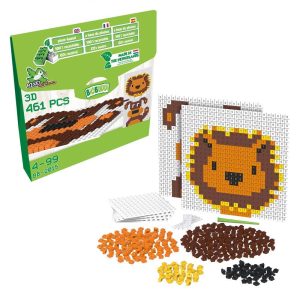 Pixel Mosaik lejon och hund, Plantbaserad