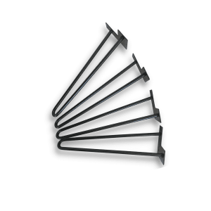 Bordsben – Hairpin – 41 cm – svart – 2 stänger