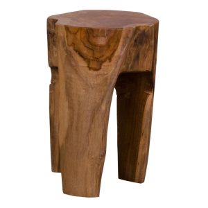 Bänk – Rose – teak – tre ben