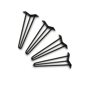 Bordsben – Hairpin – 51 cm – svart – 3 stänger