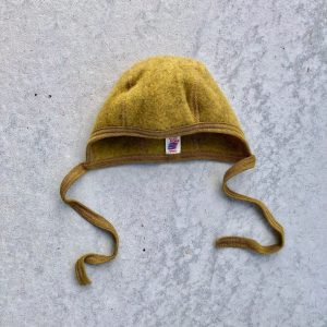 Babymössa ullfleece – 100% ekologisk merinoull Saffran