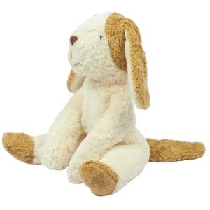 Ekologiskt mjukdjur Hund, vit/beige 30 cm