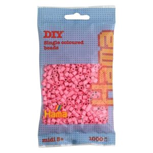 Hama midi beads 1000 pcs pink