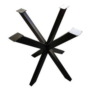 Bordsunderrede – stjärnformat underrede – svart – 70 x 70 cm